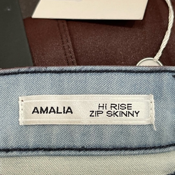 Habitual Coated Denim size 31 New Amalia Hi Rise Zippered skinny jeans concert - Picture 14 of 15